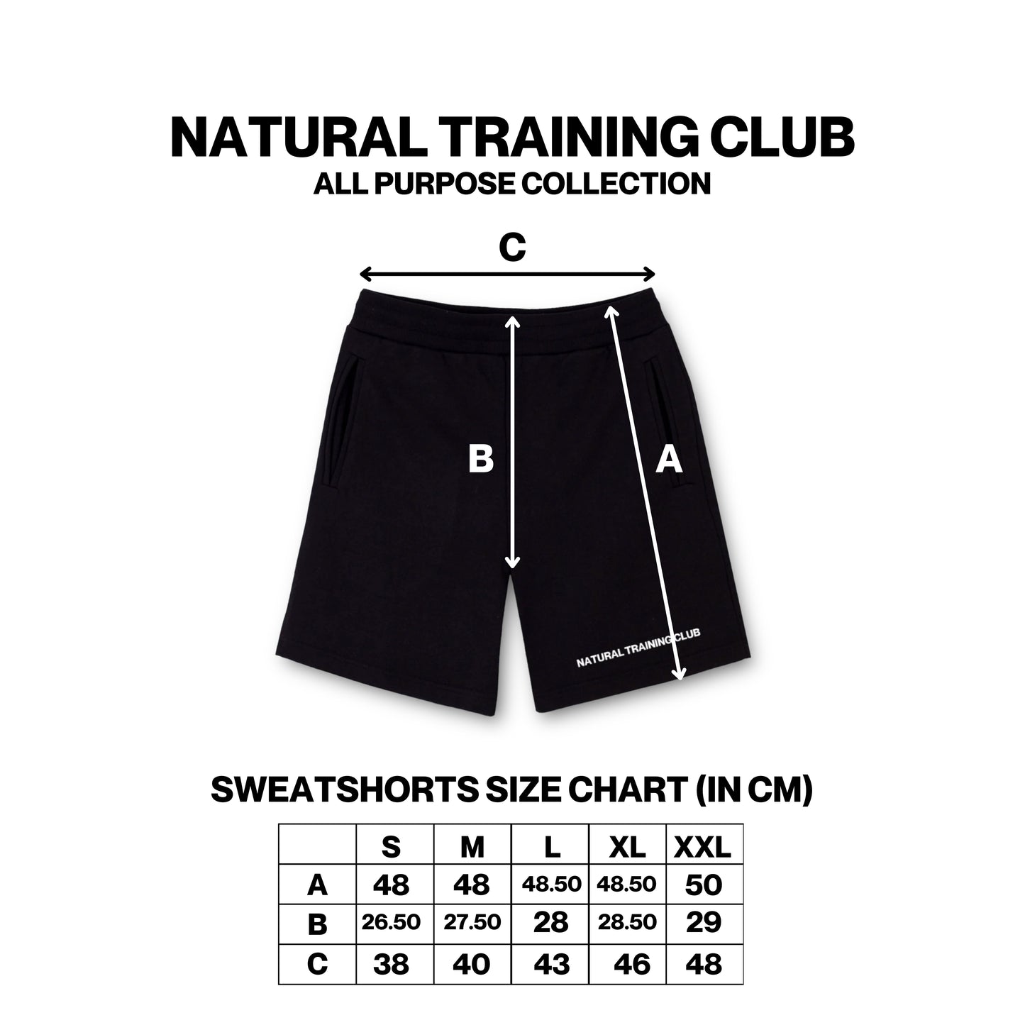 Natural Training Club All Purpose Collection Sweatshorts